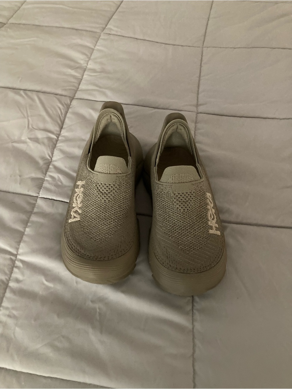 Hoka Athletic Shoes in Tan